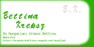 bettina krepsz business card